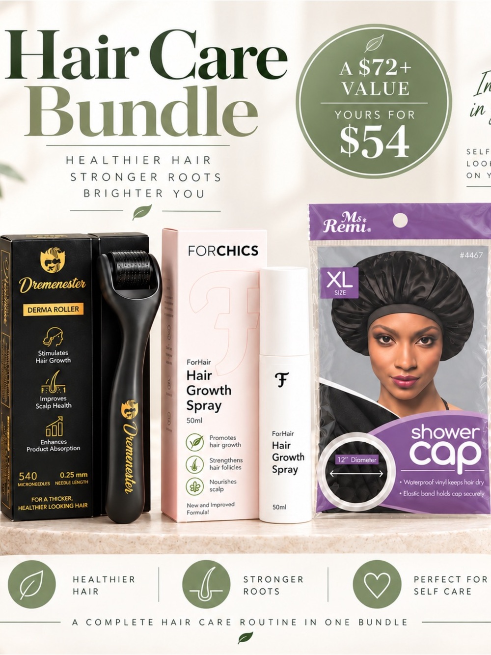 ✨ NEW Hair Care & Growth Bundle – 3 Pieces ✨
